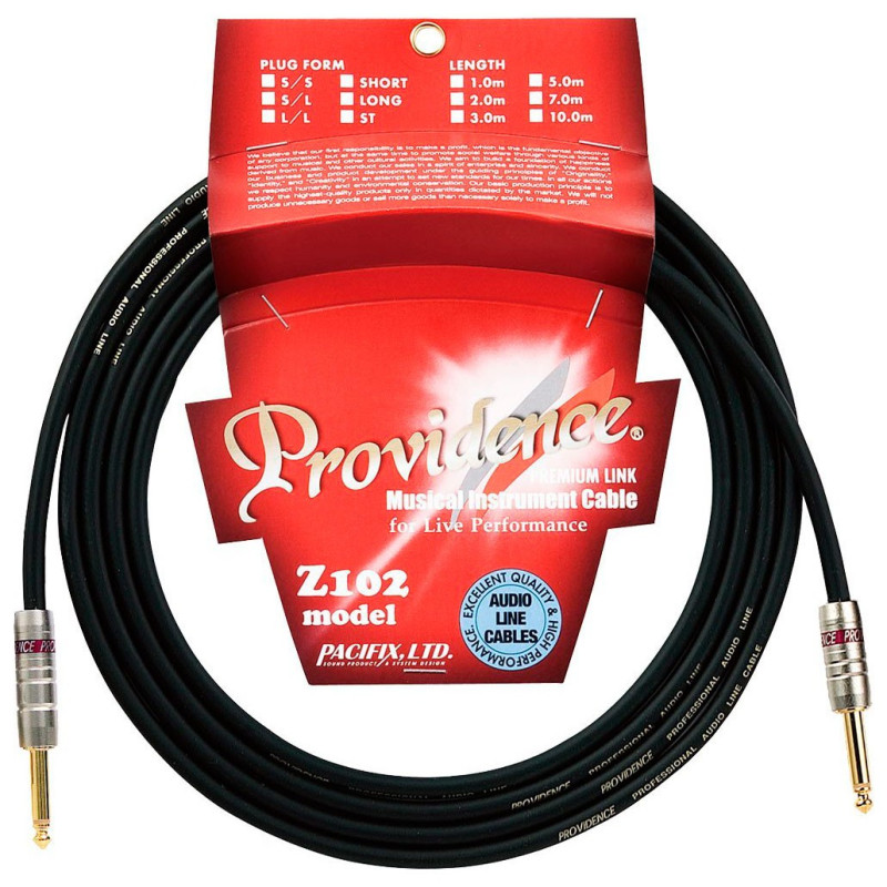 Providence Z102 5m S/S Premium - Para guitarra y bajo PROVIDENCE Cables