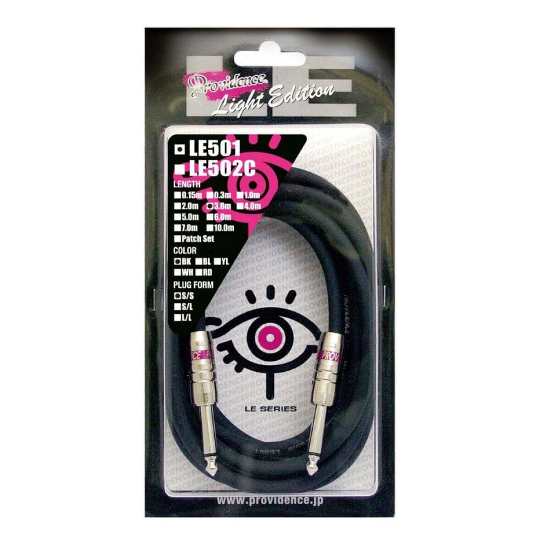 PROVIDENCE LE501 3M S/S LIGHT EDITION (NEGRO) - PARA GUITARRA Y BAJO PROVIDENCE Cables