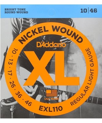 D'Addario EXL110 Nickel Wound 10-46 D'Addario Cuerdas