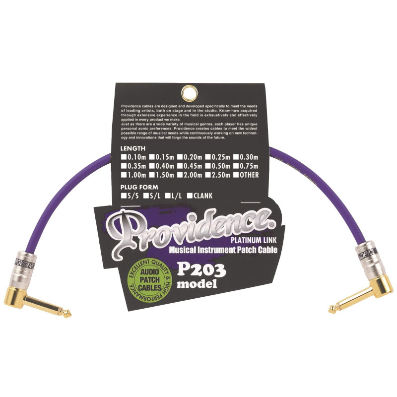 Providence P203 0.25m L/L Patch cable PROVIDENCE Patch Cables