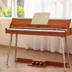 Donner DDP-80 PLUS Piano vertical digital de madera contrapesado de 88 teclas con tapa y 3 pedales DONNER Pianos y teclados