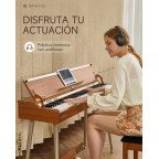 Donner DDP-80 PLUS Piano vertical digital de madera contrapesado de 88 teclas con tapa y 3 pedales DONNER Pianos y teclados