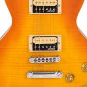 Vintage V100T ReIssued ~ Flamed Thru Honeyburst Vintage LP