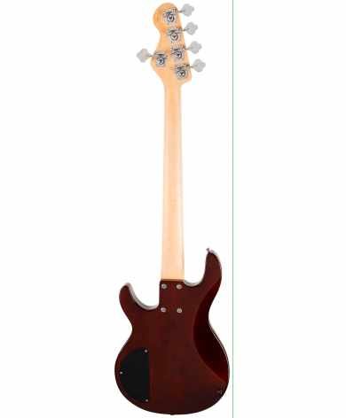 Vintage V96 ReIssued 5-cuerdas activo ~ Flamed tobacco sunburst Vintage De 5 cuerdas