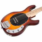 Vintage V96 ReIssued 5-cuerdas activo ~ Flamed tobacco sunburst Vintage De 5 cuerdas