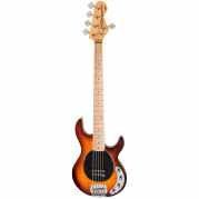 Vintage V96 ReIssued 5-cuerdas activo ~ Flamed tobacco sunburst Vintage De 5 cuerdas