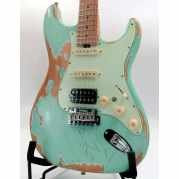 Sqoe SEST960 ~ surfgreen ~ relic ~ 22 trastes Sqoe Strat