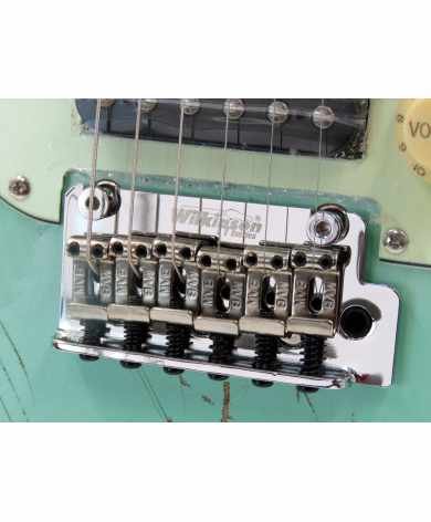 Sqoe SEST960 ~ surfgreen ~ relic ~ 22 trastes Sqoe Strat