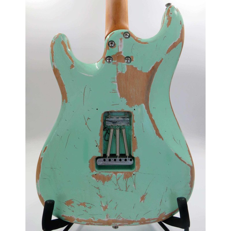 Sqoe SEST960 ~ surfgreen ~ relic ~ 22 trastes Sqoe Strat