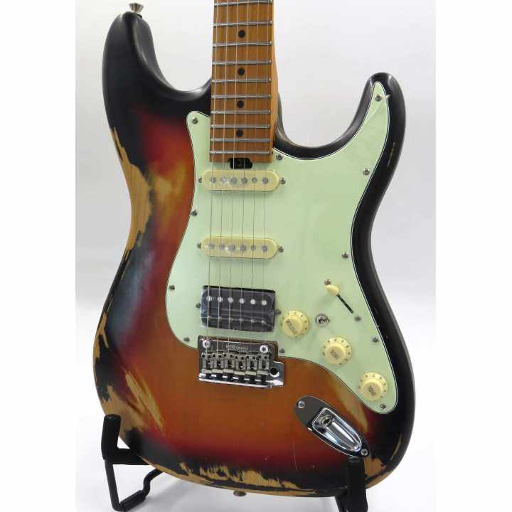 Sqoe SEST960 ~ sunburst ~ relic ~ 22 trastes Sqoe Strat