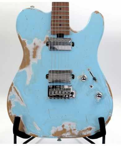 Sqoe SETL960 ~ sonic blue ~ relic ~ 22 trastes Sqoe Tele