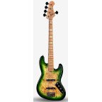 SQOE JAZZ BASS 5 CUERDAS SJB750 BP GREEN Sqoe De 5 cuerdas