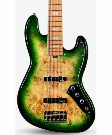 SQOE JAZZ BASS 5 CUERDAS SJB750 BP GREEN Sqoe De 5 cuerdas