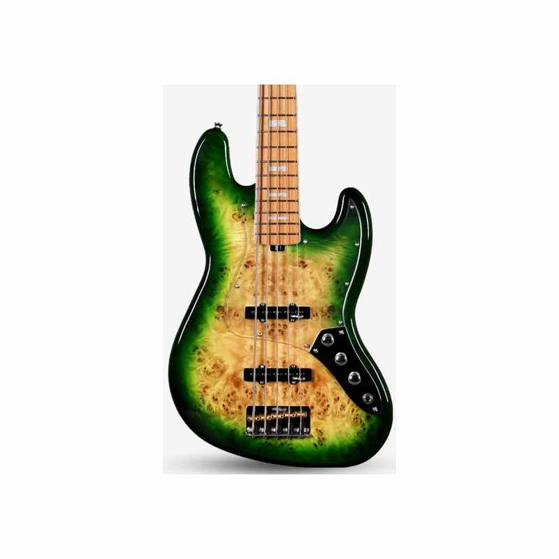 SQOE JAZZ BASS 5 CUERDAS SJB750 BP GREEN Sqoe De 5 cuerdas