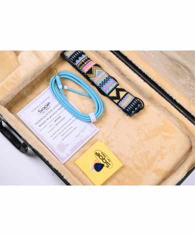 SQOE STRATOCASTER SEST900 alnico 5 HSS Flame maple Sqoe Strat