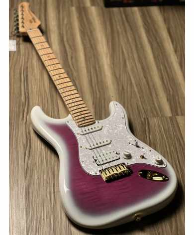 SQOE STRATOCASTER SEST900 alnico 5 HSS Flame maple VT Sqoe Strat