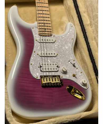SQOE STRATOCASTER SEST900 alnico 5 HSS Flame maple VT Sqoe Strat