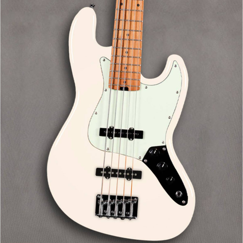 SQOE JAZZ BASS 5 CUERDAS SJB650 WH Sqoe De 5 cuerdas