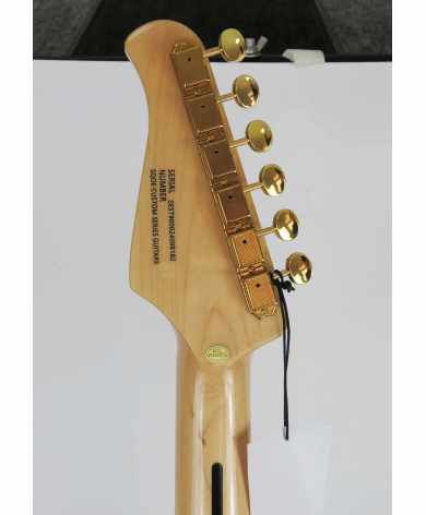 SQOE STRATOCASTER SEST900 alnico 5 HSS Flame maple