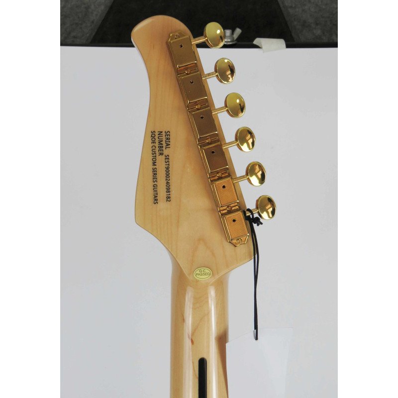 SQOE STRATOCASTER SEST900 alnico 5 HSS Flame maple