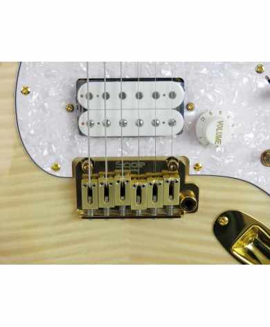 SQOE STRATOCASTER SEST900 alnico 5 HSS Flame maple