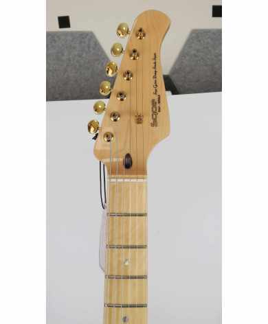 SQOE STRATOCASTER SEST900 alnico 5 HSS Flame maple