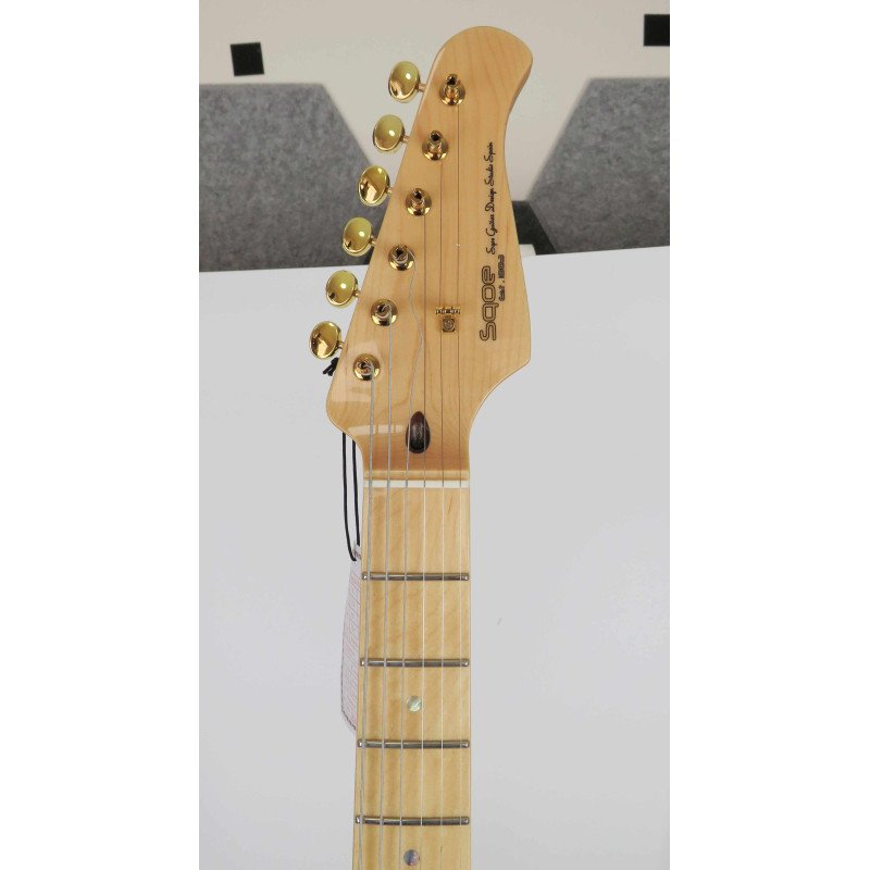 SQOE STRATOCASTER SEST900 alnico 5 HSS Flame maple