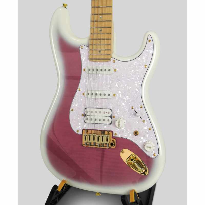 SQOE STRATOCASTER SEST900 alnico 5 HSS Flame maple VT