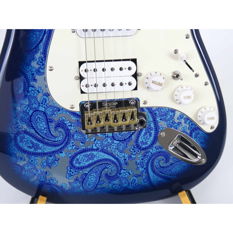 SQOE SEST1100 STRATOCASTER BLUE CUSTOM SHOP SERIES