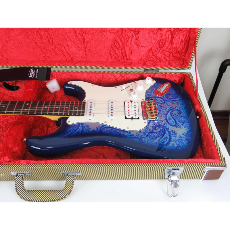 SQOE SEST1100 STRATOCASTER BLUE CUSTOM SHOP SERIES