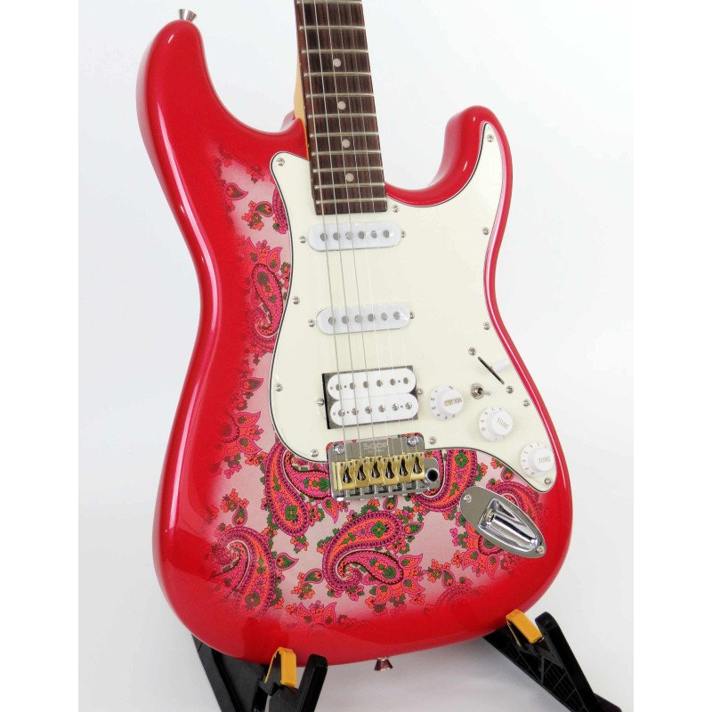 SQOE SEST1100 STRATOCASTER RED CUSTOM SHOP SERIES