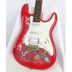 SQOE SEST1100 STRATOCASTER RED CUSTOM SHOP SERIES