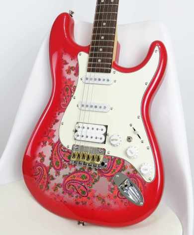 SQOE SEST1100 STRATOCASTER RED CUSTOM SHOP SERIES