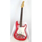 SQOE SEST1100 STRATOCASTER RED CUSTOM SHOP SERIES