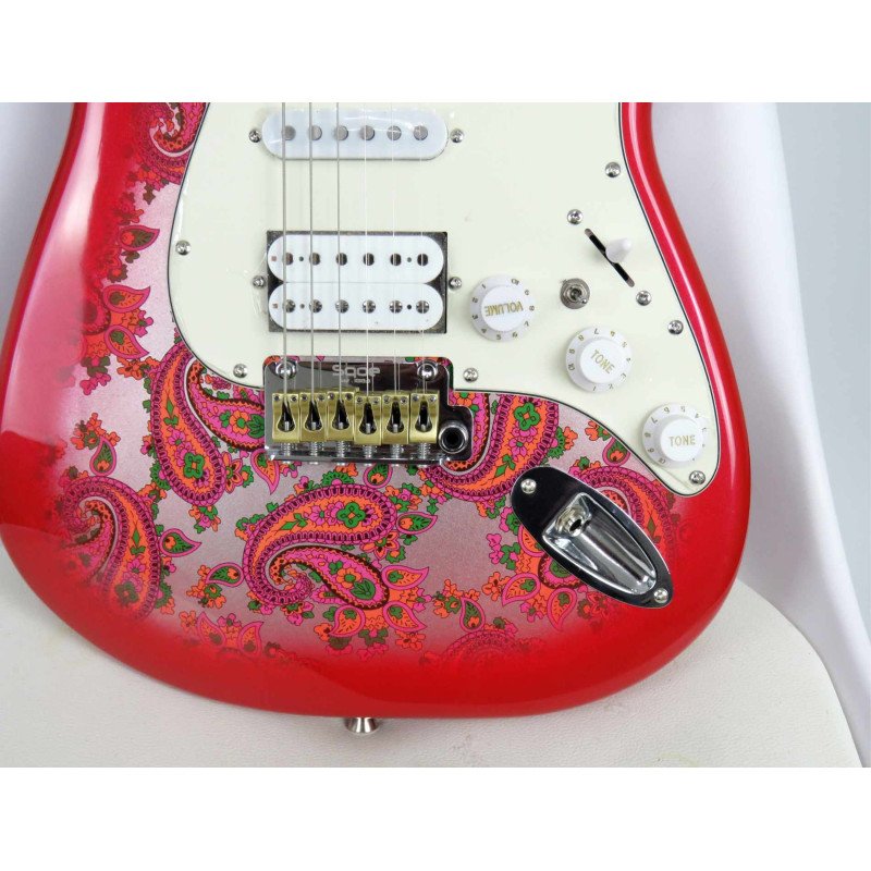 SQOE SEST1100 STRATOCASTER RED CUSTOM SHOP SERIES