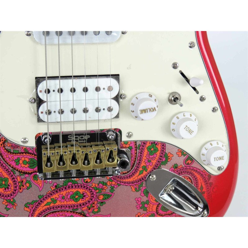 SQOE SEST1100 STRATOCASTER RED CUSTOM SHOP SERIES
