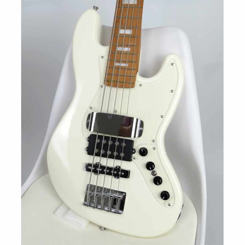 Sqoe Jazz Bass SJB658-WH ~ Preamp ~ 5 cuerdas - Lama Instruments