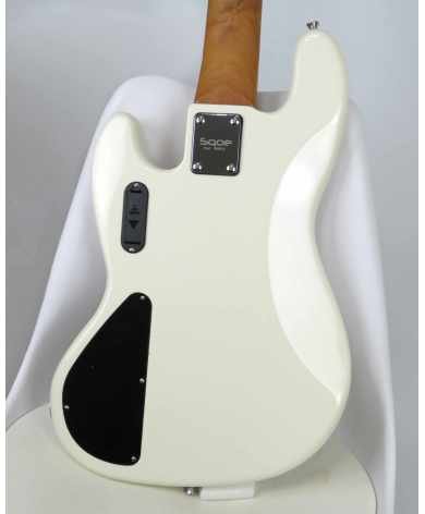 Sqoe Jazz Bass SJB658-WH ~ Preamp ~ 5 cuerdas - Lama Instruments