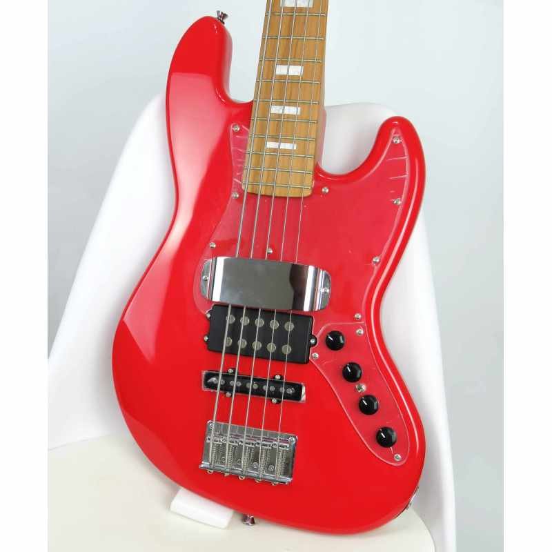 Sqoe Jazz Bass SJB658-RD~ Preamp ~ 5 cuerdas - Lama Instruments