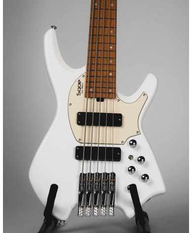 BAJO SQOE SBWT750 OWH Warrior 5-String Headless Bass