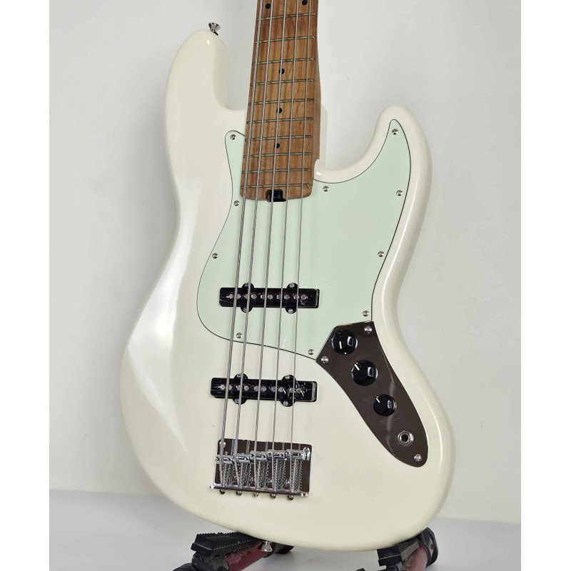 SQOE JAZZ BASS 5 CUERDAS SJB650 WH