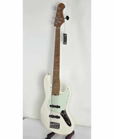 SQOE JAZZ BASS 5 CUERDAS SJB650 WH