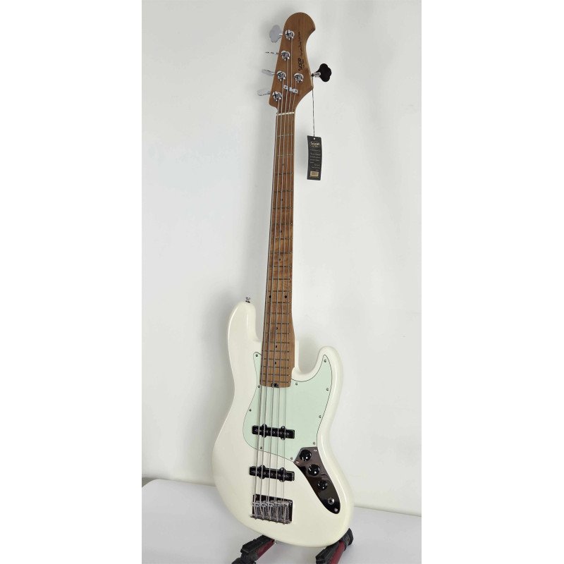 SQOE JAZZ BASS 5 CUERDAS SJB650 WH