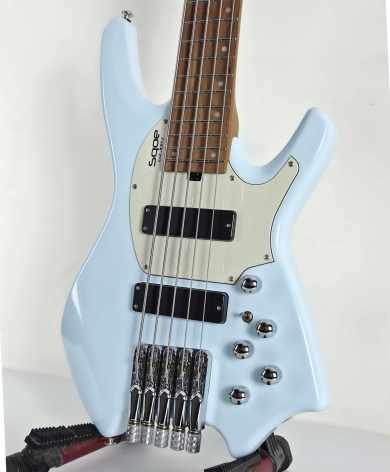 BAJO SQOE SBWT750 SBL Warrior 5-String Headless Bass