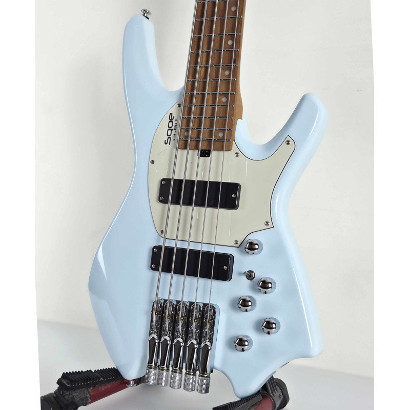 BAJO SQOE SBWT750 SBL Warrior 5-String Headless Bass