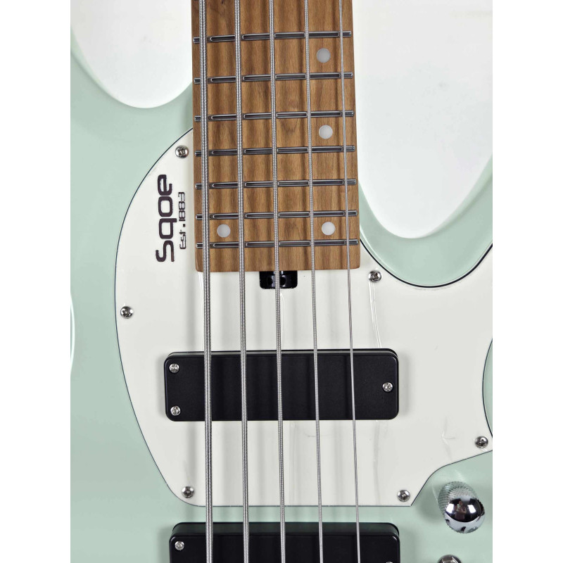 BAJO SQOE SBWT750 GR Warrior 5-String Headless Bass