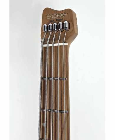 BAJO SQOE SBWT750 GR Warrior 5-String Headless Bass