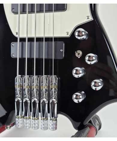 BAJO SQOE SBWT750 BK Warrior 5-String Headless Bass