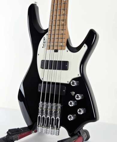 BAJO SQOE SBWT750 BK Warrior 5-String Headless Bass