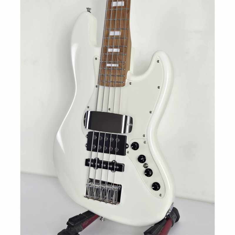 Sqoe Jazz Bass SJB658-WH ~ Preamp ~ 5 cuerdas - Lama Instruments